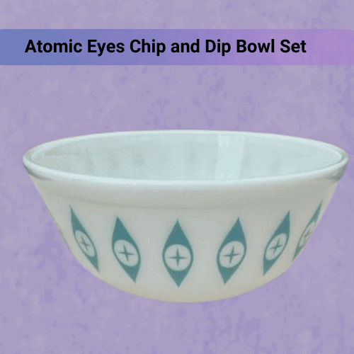 Atomic Eyes Chip and Dip Bowl Set