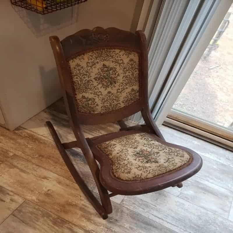 Folding rocking chair