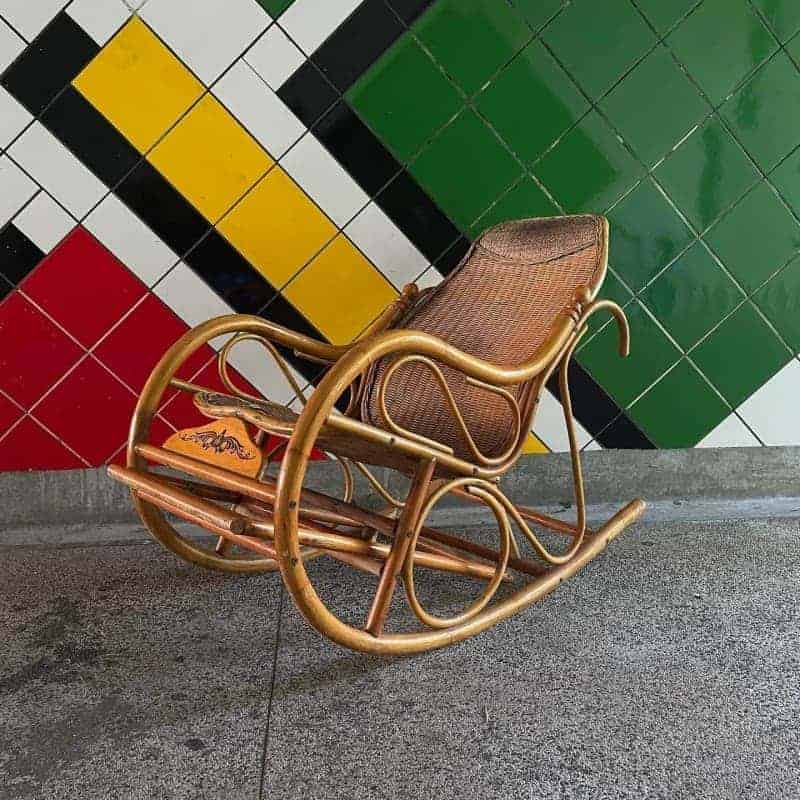 Wicker rocking chair