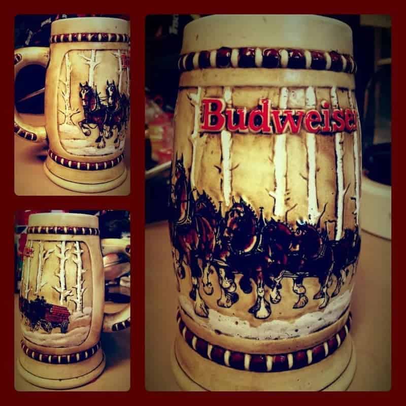 The 1981 Budweiser Clydesdale Snowy Woodlands Stein