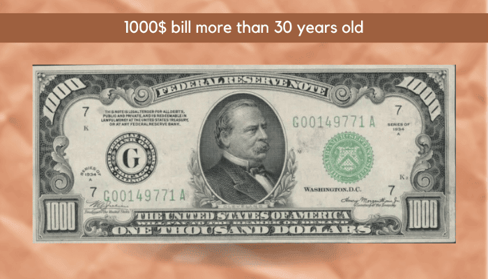 $1000 Bill Worth