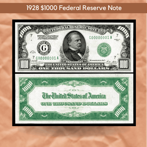 1928 $1000 Federal Reserve Note