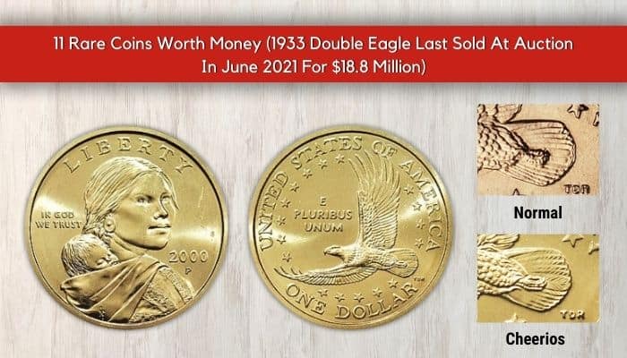 Error of Sacagawea Cheerios Dollar Coin