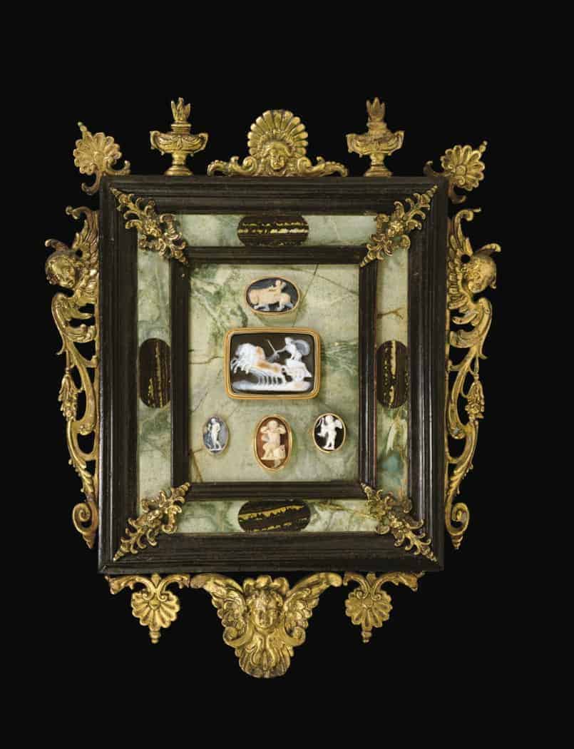 Group of Five Antique Cameos