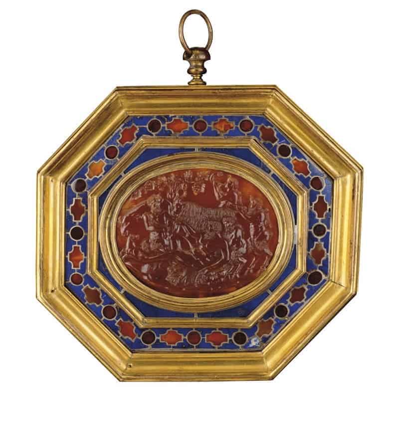 Oval Carnelian Cameo of Hercules