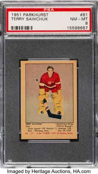 1951 Parkhurst Terry Sawchuk #61