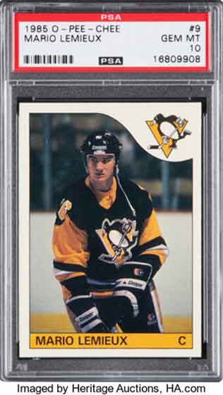 1985 O-Pee-Chee Mario Lemieux #9