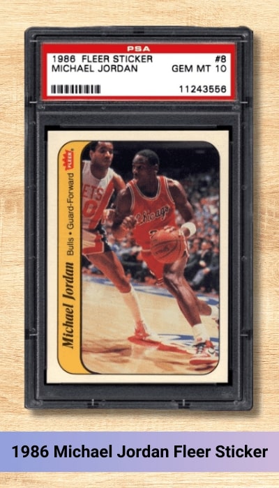 1986 Michael Jordan Fleer Sticker