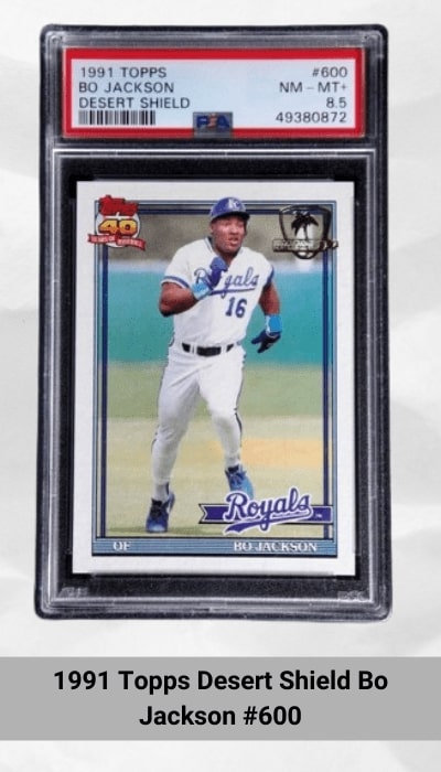 1991 Topps Desert Shield Bo Jackson #600