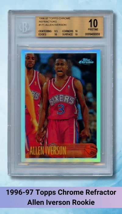 1996-97 Topps Chrome Refractor Allen Iverson Rookie