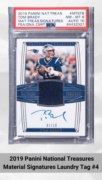 2019 Panini National Treasures Material Signatures Laundry Tag #4