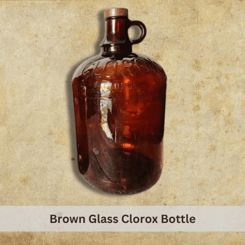 Brown Glass Clorox Bottle