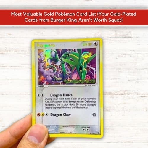 Burger King Rayquaza from Ex Emerald Card