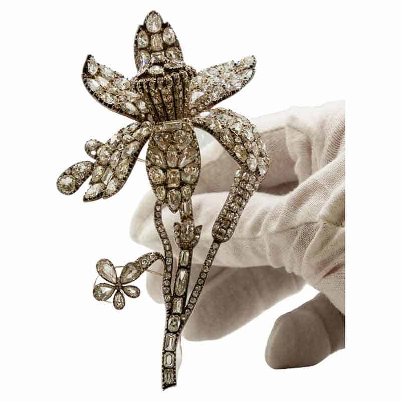 Georgian-Style Floral Tremblant Brooch
