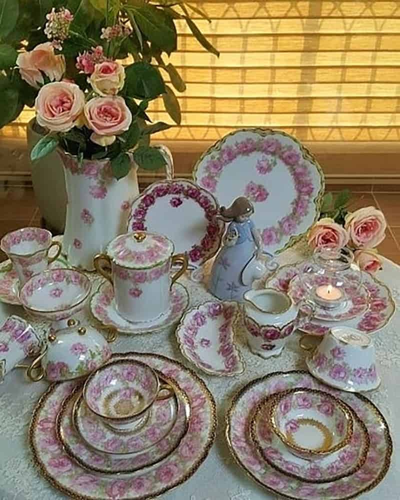 Haviland Drop Rose (Schleiger 55 Pattern) Set