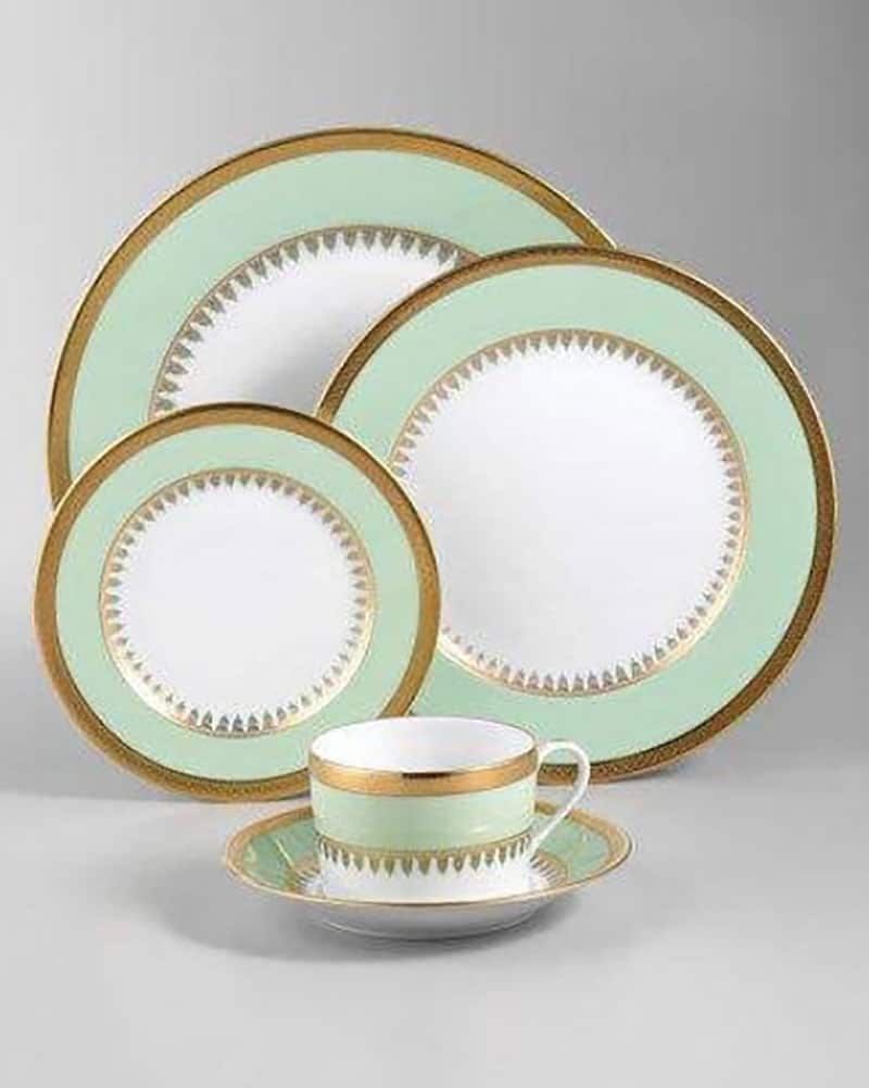 Haviland Limoges "Oasis Green" Dinner Service