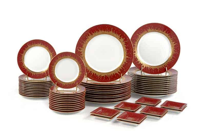 Haviland Ritz Club Burgundy Dinner Service