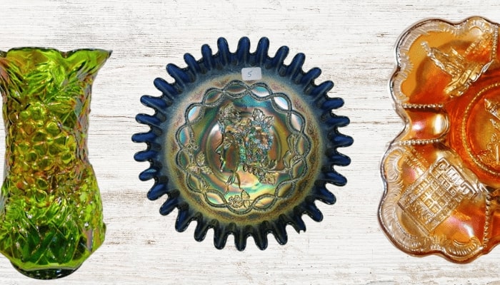 10 Most Valuable Carnival Glass (Millersburg People’s Vase in Blue Sold at Auction For a Whopping $155,000)