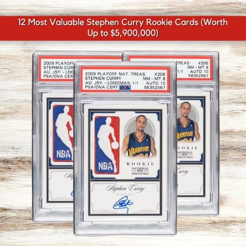 Stephen Curry Autographed National Treasures Logoman Card #206