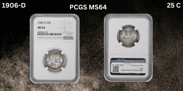 Barber Quarter Value - 1892-S Barber Quarter MS62