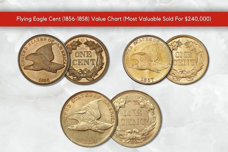 Flying Eagle Cent (1856-1858) Value Chart (Most Valuable Sold For $240,000)