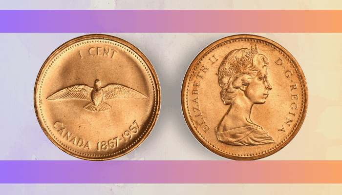 1867 to 1967 Canadian Penny Value (Rare One Solf Over $300)