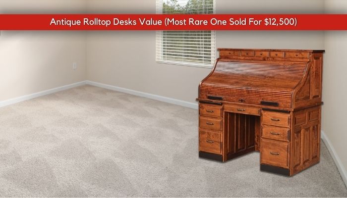 Antique Wooden Rolltop Desk