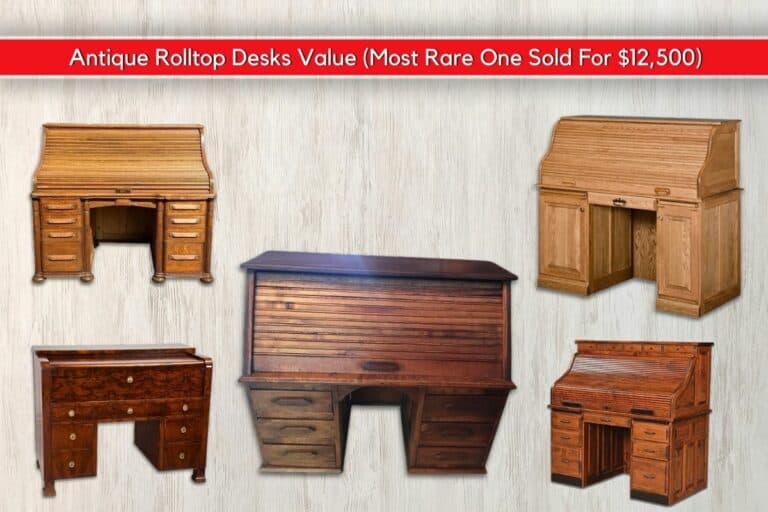 Antique Rolltop Desks Value (Most Rare One Sold For $12,500)