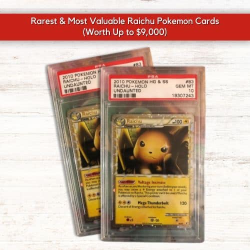 Raichu Prime Heartgold HG Undaunted Pokemon (2010)