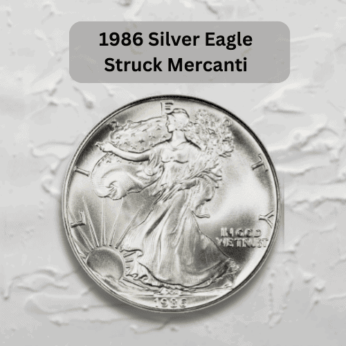 1986-silver-eagle-struck-at-SF-FS-mercanti-inaugural