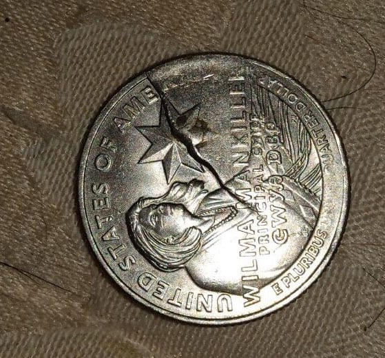 Wilma Mankiller Quarter - 2002-P Wilma Mankiller Quarter Mint Error