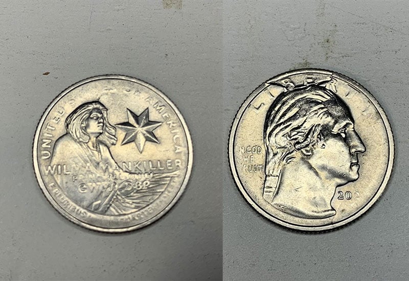 Wilma Mankiller Quarter - 2022 Wilma Mankiller Quarter Die Break Error