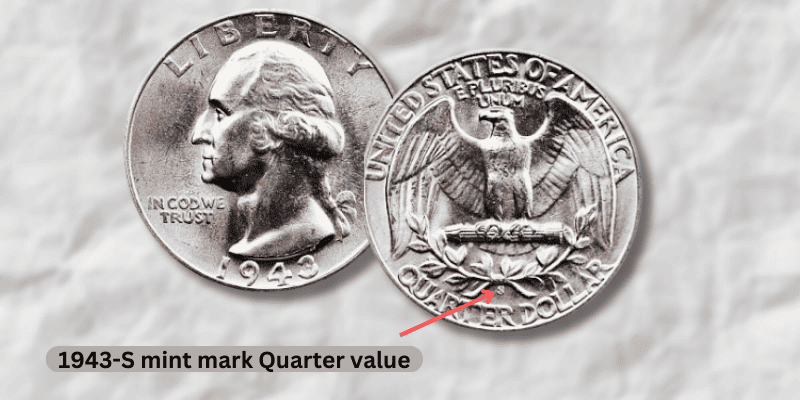 1943 Quarter Value - 1943-S mint mark Quarter value