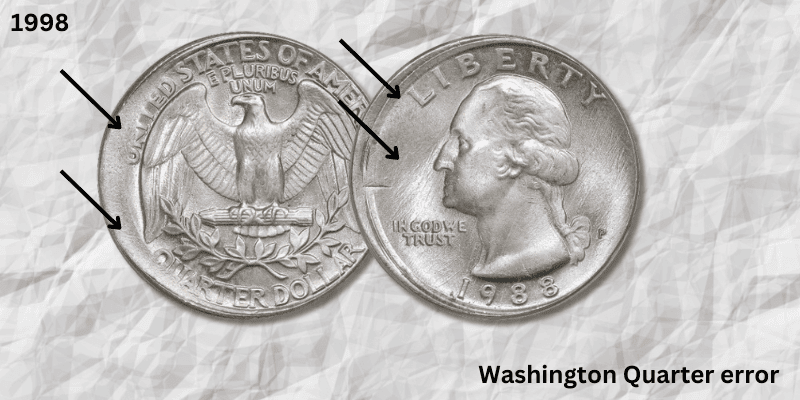 1998 Quarter Value - 1998 Washington Quarter off-center error