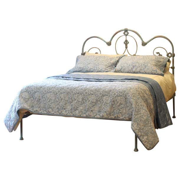 Antique Iron Bed Frame Styles 101 - Antique Solid Cast Iron Bed Frames