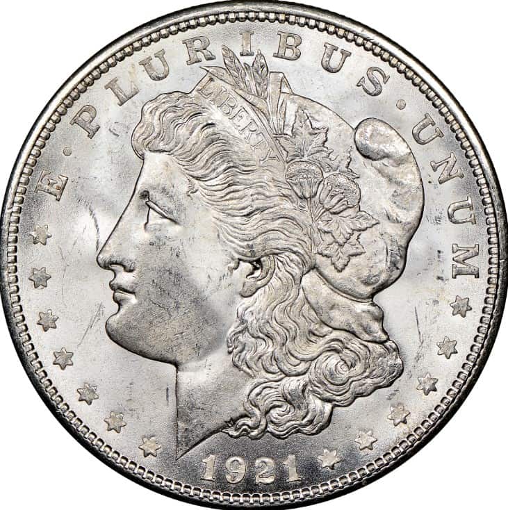 The 1921 Morgan Silver Dollar – D Mint Mark (Denver)