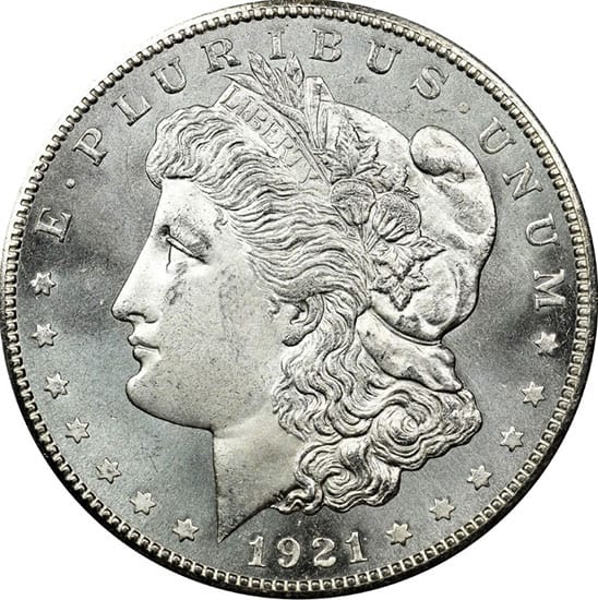 The 1921 Morgan Silver Dollar – S Mint Mark (San Francisco)