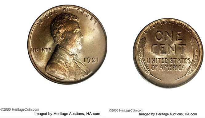 1921 Penny Value - 1921 Penny Features 