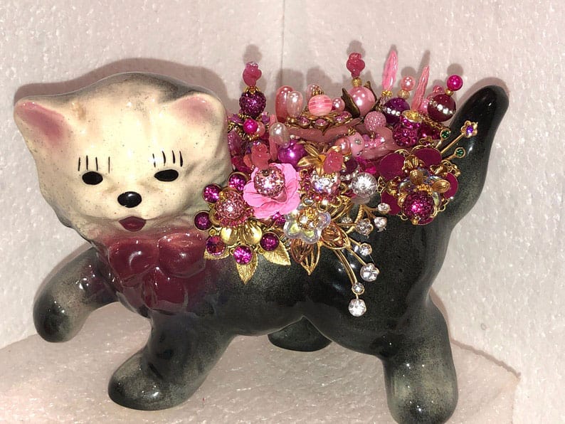 Hand Painted Kitty Occupied Japan Figurine
