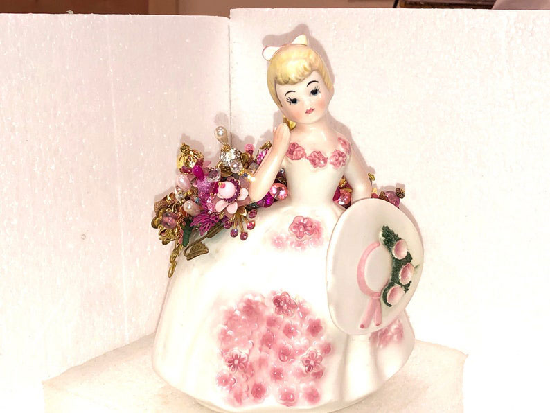 Most Valuable Occupied Japan Figurines - Charlotte Lustred Full Girl Occupied Japan Figurine