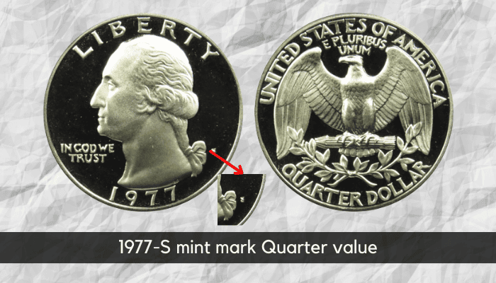 1977 Quarter Value - 1977-S mint mark Quarter value