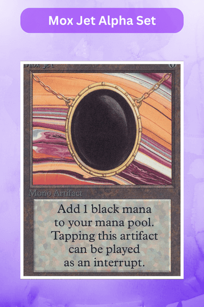 Magic Cards Worth Money - Mox Jet Alpha Set
