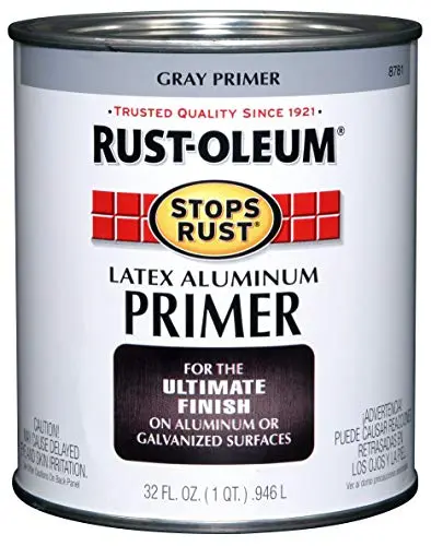 Rust-Oleum Stops Rust Aluminum Flat Primer quart can