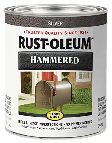 Rust-Oleum Stops Rust Hammered Finish Paint in Silver