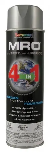 Seymour New Industrial MRO High Solids Spray Paint can in stainless steel
