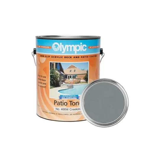 Olympic Patio Tones non-slip coating on concrete patio or deck