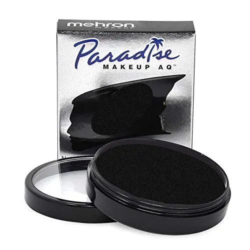Mehron Paradise Makeup AQ water-activated face paint in a black jar