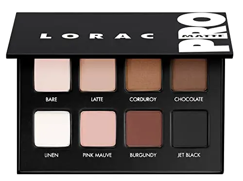 LORAC PRO Matte Eye Shadow Palette compact with eight matte shades