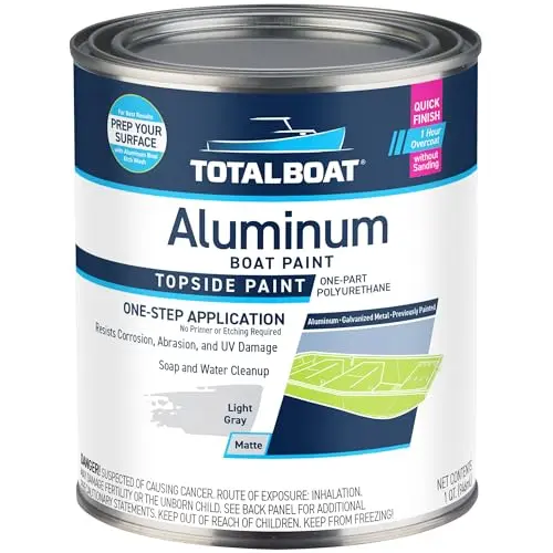 TotalBoat Aluminum Boat Paint in quart can