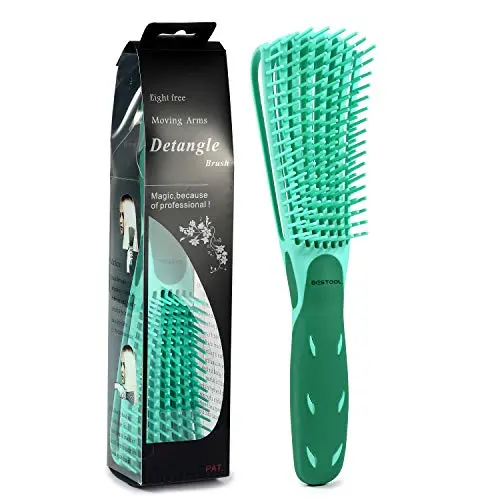 BESTOOL Green Detangling Brush for natural black hair
